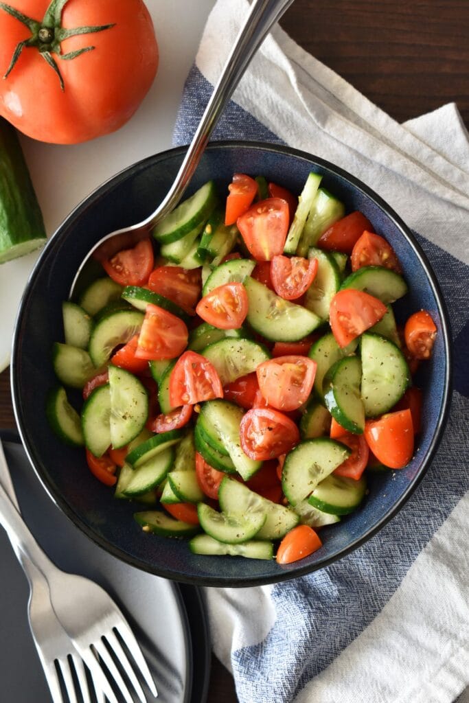 Simple Cucumber Tomato Salad