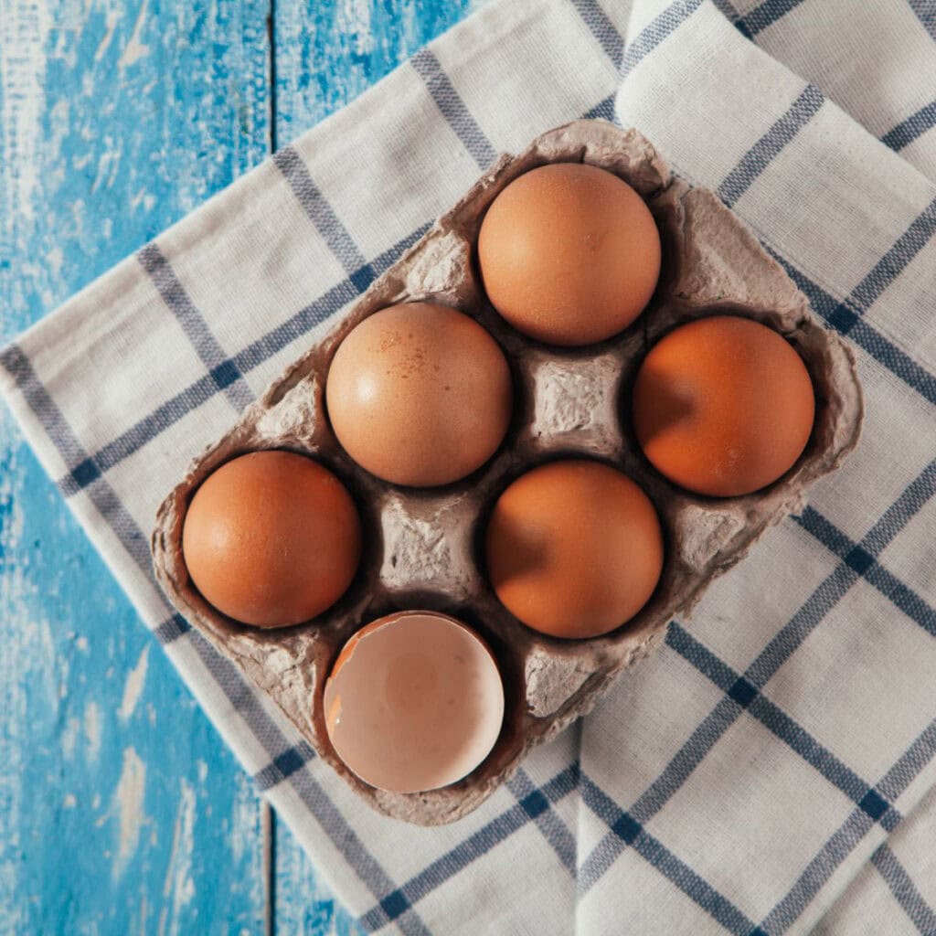 Protein in 5 Eggs (whole, scrambled, boiled, fried, poached)