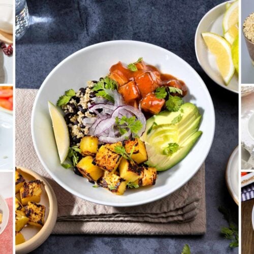 7 vegetarian meals on a grid
