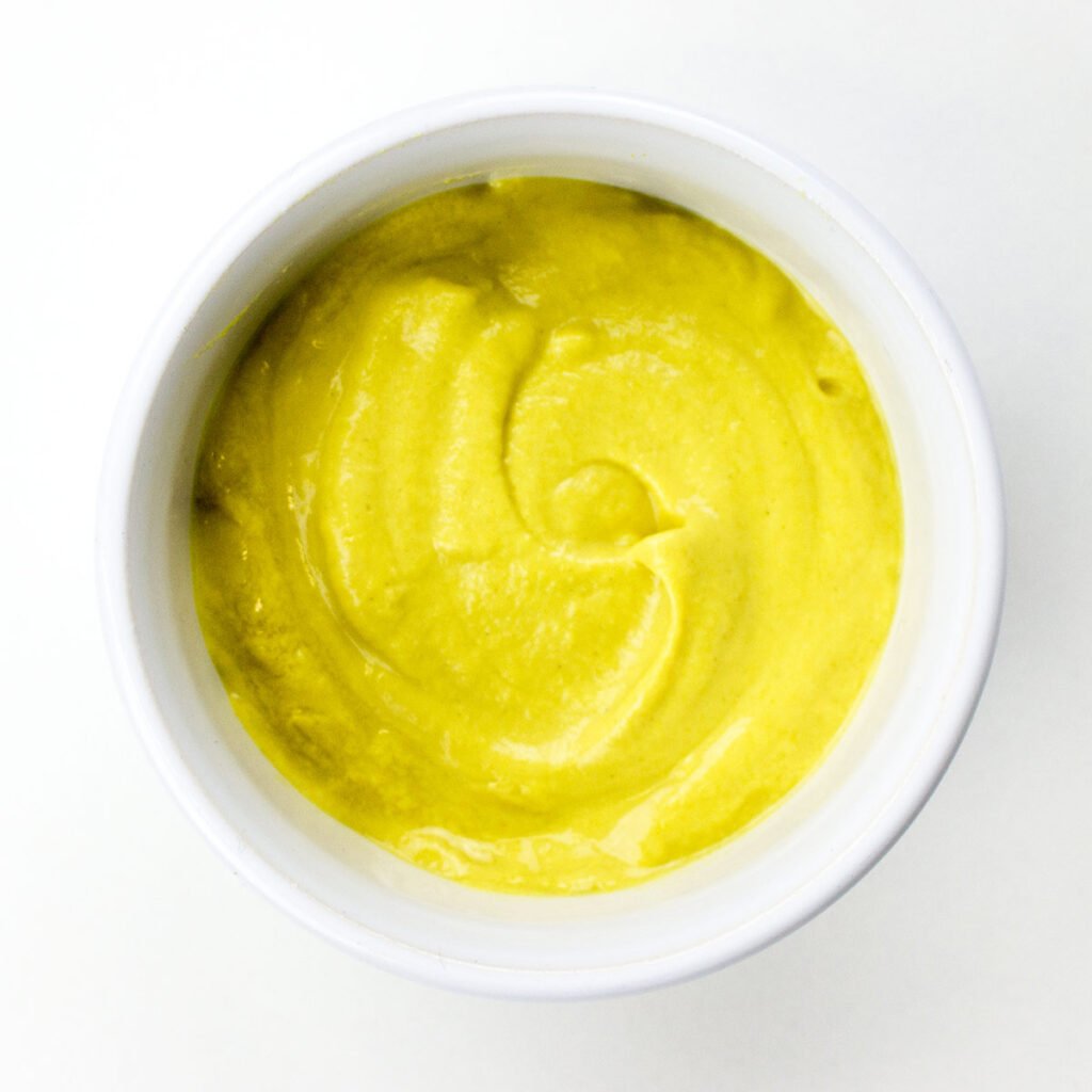 Mustard in a bowl