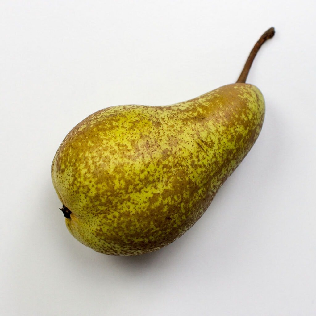 Pear on white background