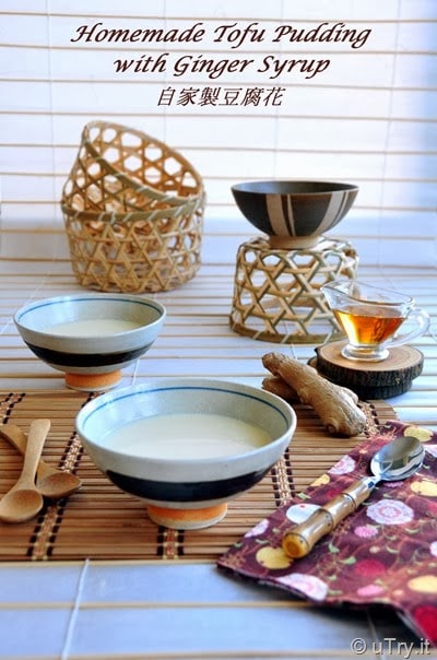 Tofu Pudding (Dou Hua) w/Ginger Syrup