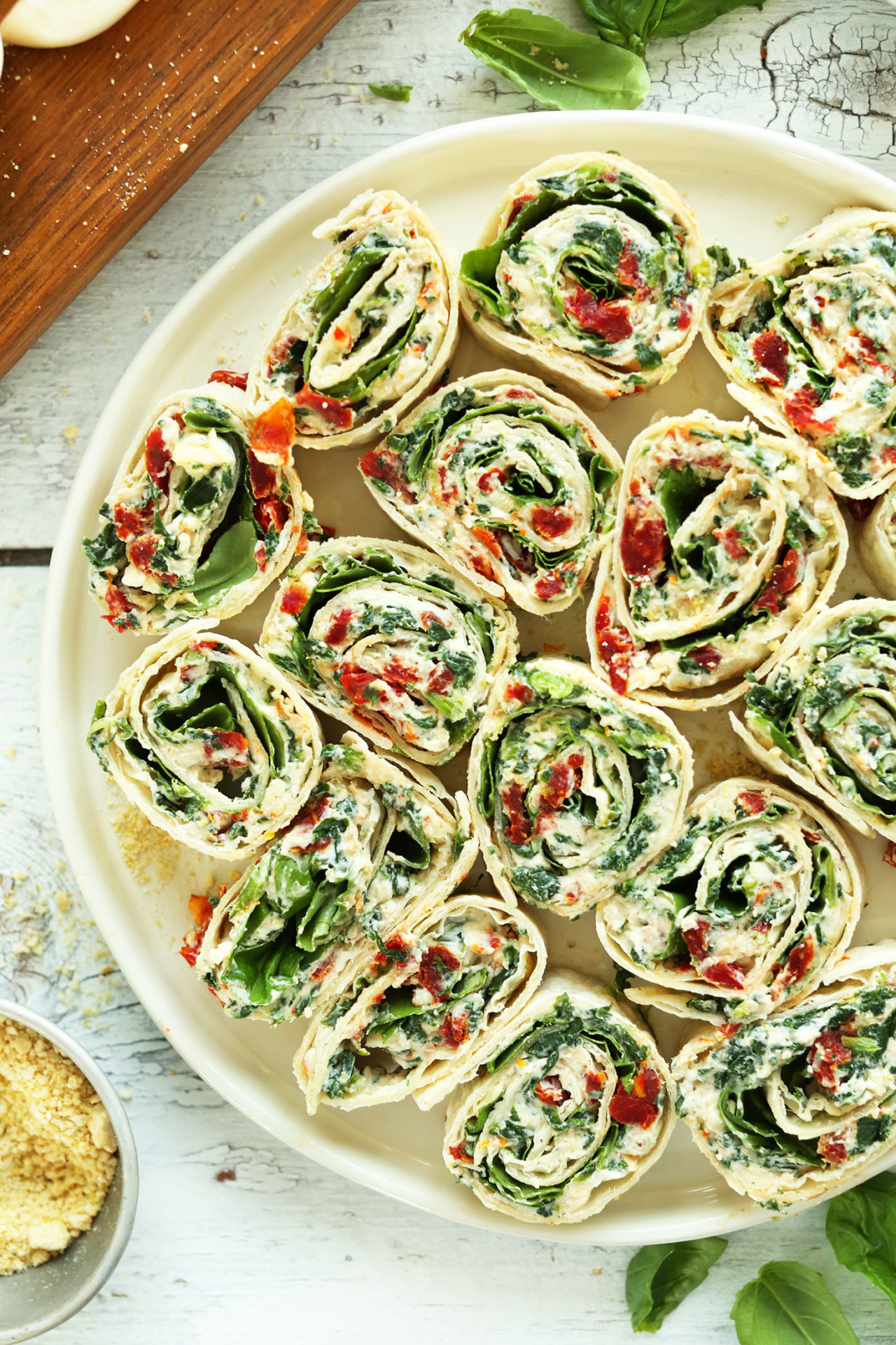 Sundried Tomato and Basil Pinwheels Sundried Tomato and Basil Pinwheels