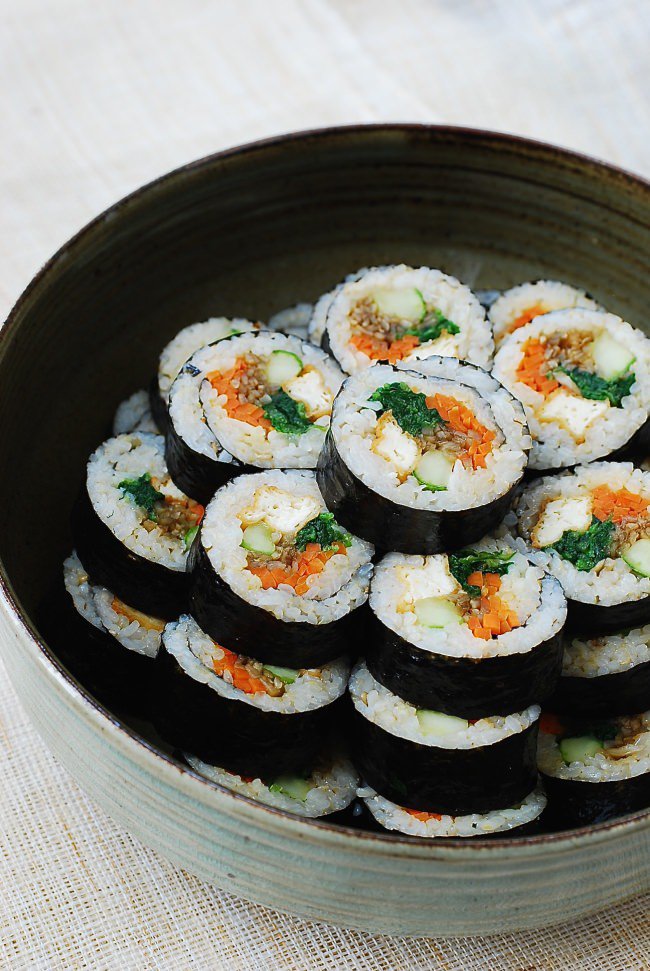 tofu gimbap tofu gimbap