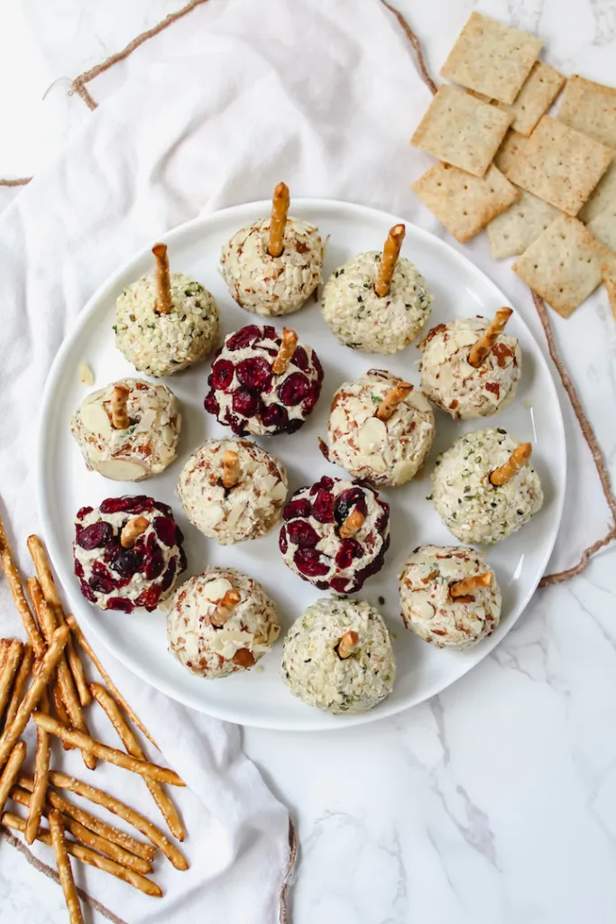 Vegan Cheese Ball Bites Vegan Cheese Ball Bites