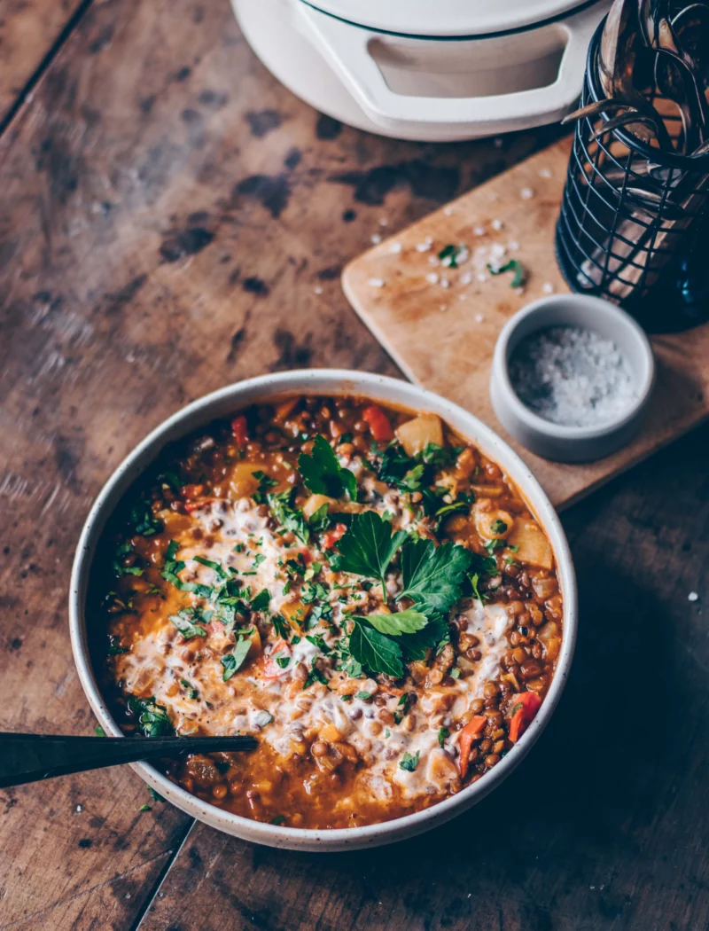 sprouted lentil stew sprouted lentil stew