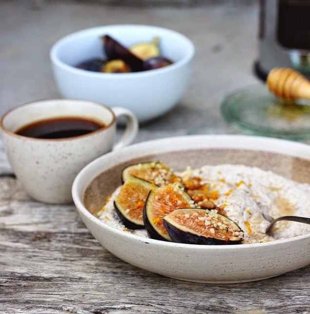 Raw Buckwheat Porridge with Fresh Figs Raw Buckwheat Porridge with Fresh Figs