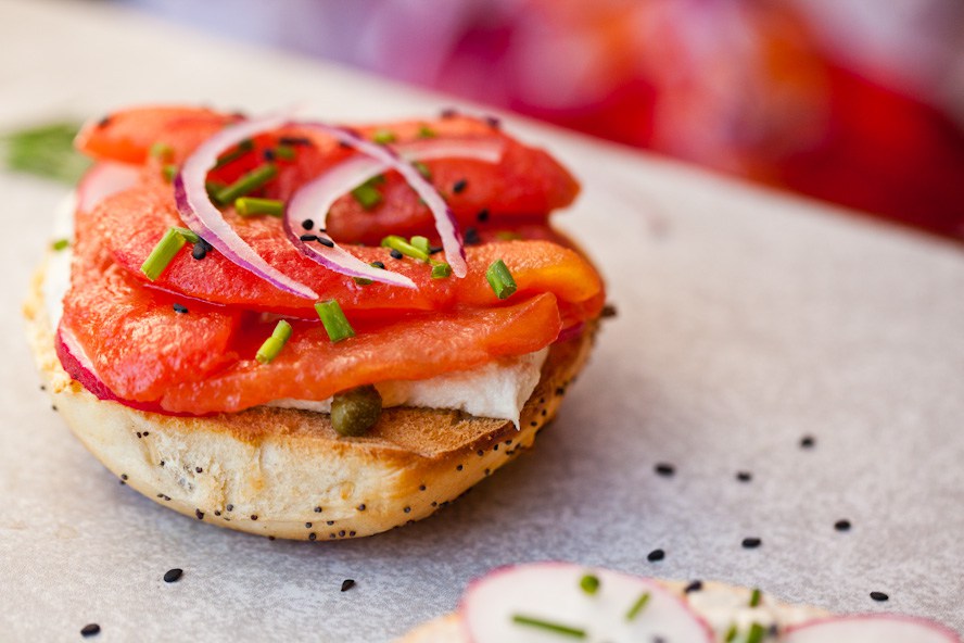 Vegan Bagels with 'Lox' & 'Cream Cheese' Vegan Bagels with 'Lox' & 'Cream Cheese'