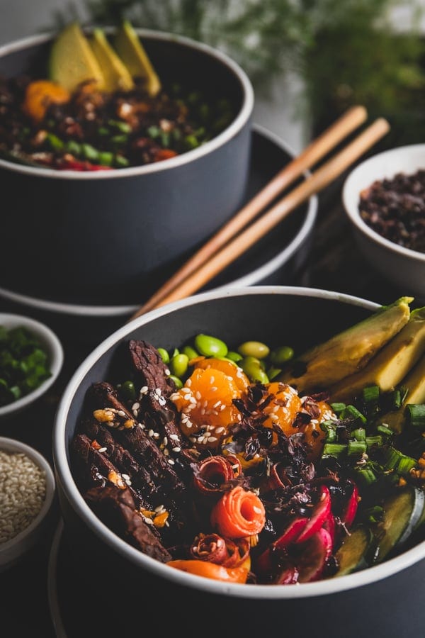 seaweed and sesame poke bowl