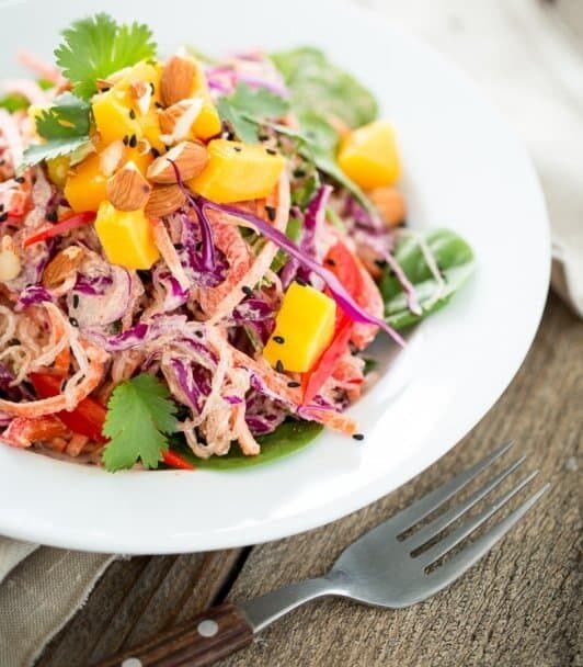 Rainbow Kelp Noodle Salad