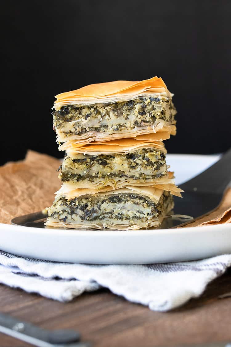 vegan spanakopita