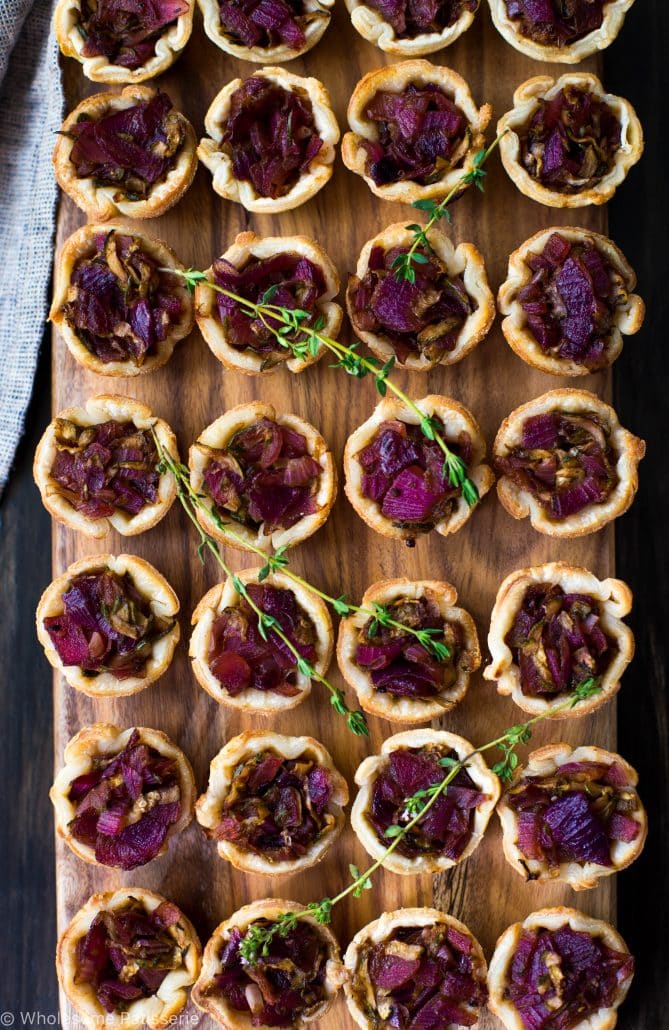 Onion Balsamic Zucchini Tartlets Onion Balsamic Zucchini Tartlets