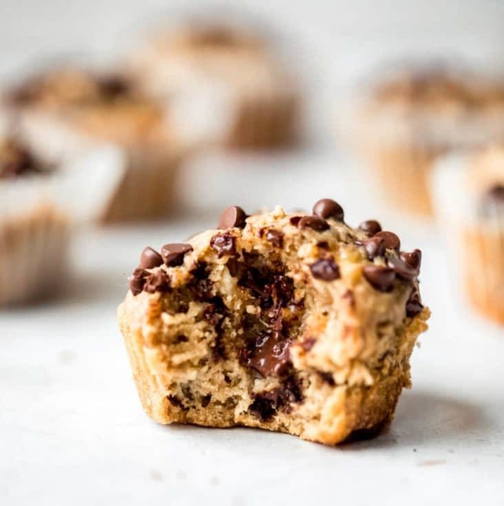 GF Choco Peanut Butter Banana Muffins GF Choco Peanut Butter Banana Muffins