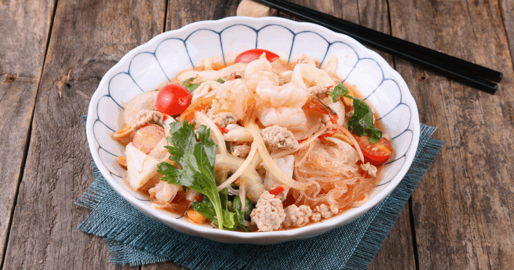 High-protein vegetarian noodle bowls inspired by Asia