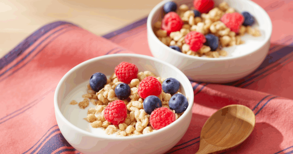 Vegetarian power breakfasts with at least 15g of protein