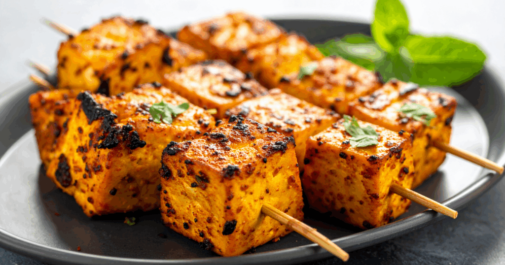 Vegetarian recipes featuring halloumi and other firm cheeses