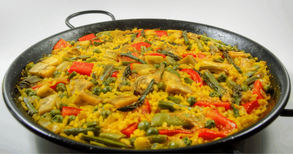How to make a proper vegetarian paella that has the crust, the depth, and the drama the dish deserves