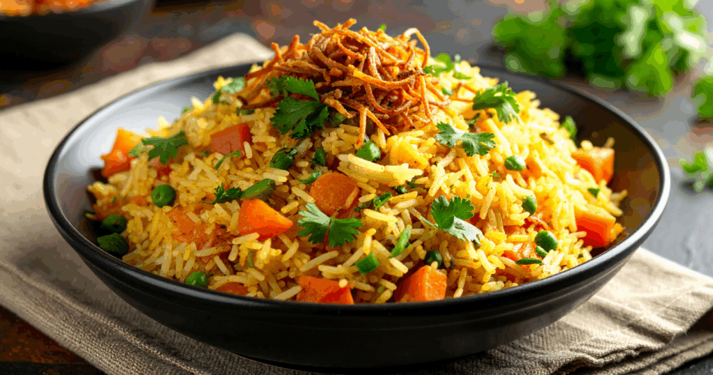 How to make a vegetarian biryani that actually has the depth and layering the dish is supposed to have