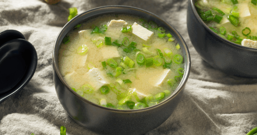 The miso soup I make from scratch when I want something light, warming, and ready in 10 minutes