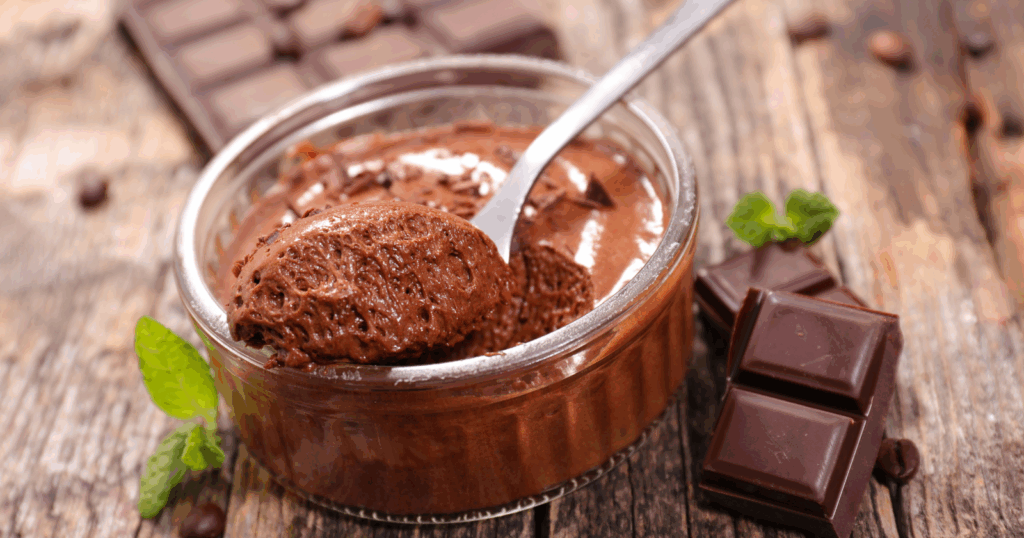 The chocolate mousse I make with three ingredients that nobody believes doesn’t have cream in it