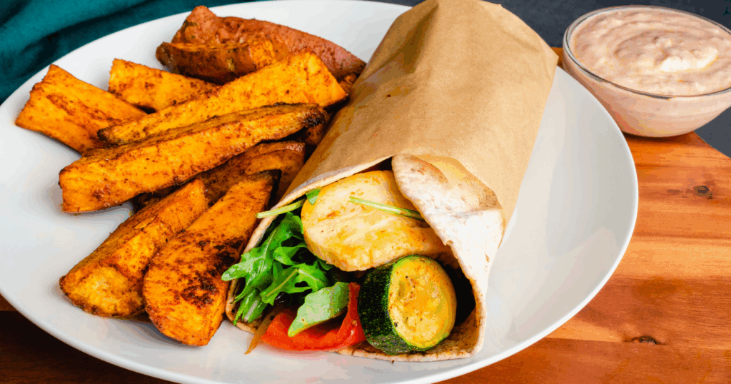 The crispy halloumi wrap I make when I need something fast, filling, and good enough to look forward to