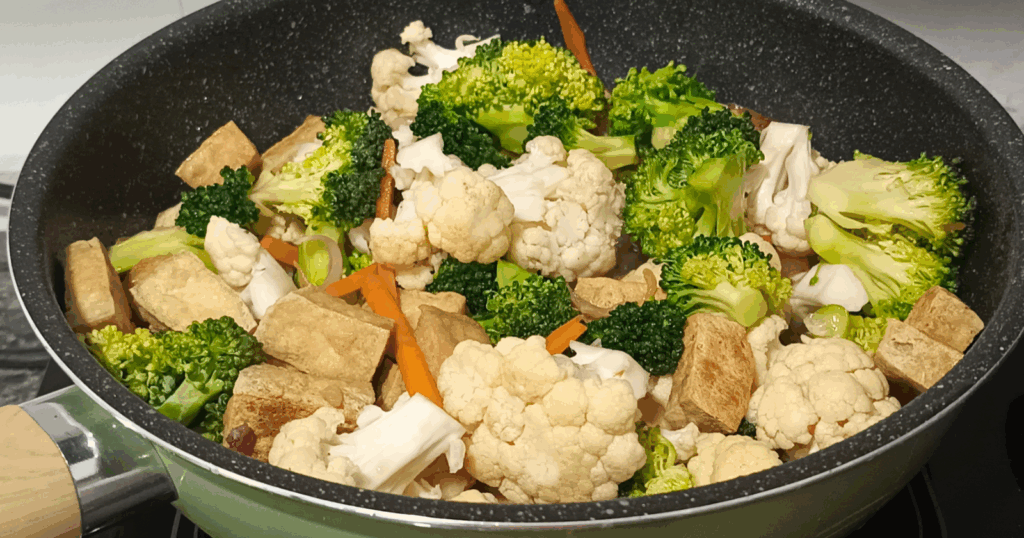 The crispy tofu and vegetable stir fry I make when I need something fast, genuinely satisfying, and on the table before anyone gets impatient