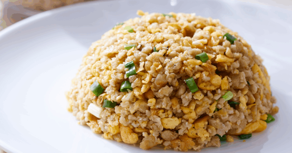 The egg fried rice I make when the fridge is almost empty and I need something satisfying in under 15 minutes