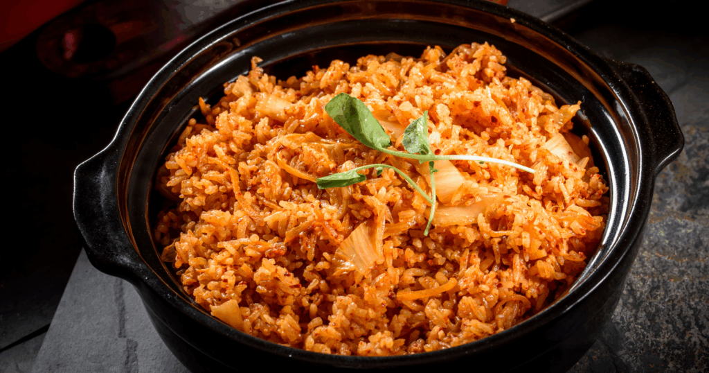 How to make a proper vegetarian kimchi fried rice that has the right level of heat, the right texture, and nothing that tastes like a compromise