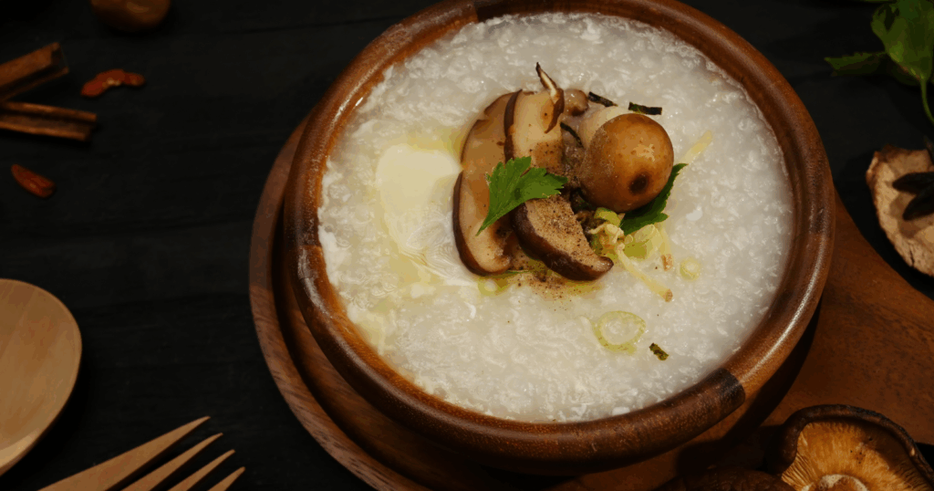 The vegetarian congee I make when I want something simple, deeply comforting, and ready before I’ve finished my first coffee