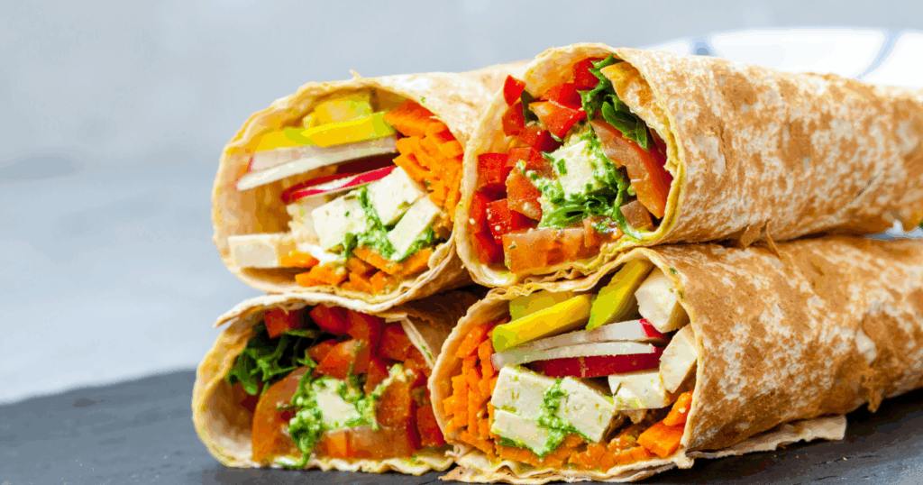 5 vegetarian summer wraps that are light enough to eat in the heat but filling enough to actually be lunch